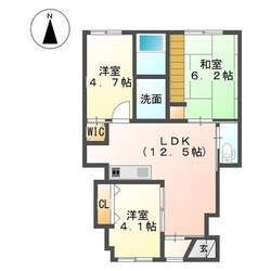 コンフォート小池原の物件間取画像